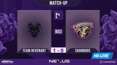 Poster siaran Team Revenant VS Chandogs