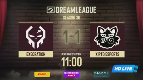 Poster siaran TBD VS Xipto Esports