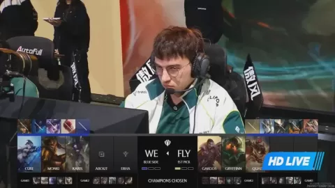 Poster siaran Team WE VS FlyQuest