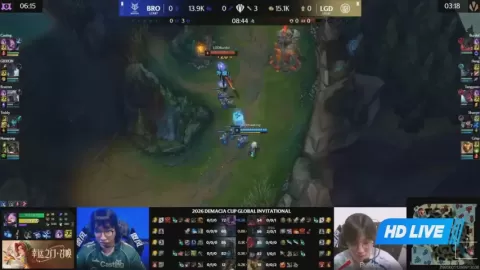 Poster siaran HANJIN BRION VS LGD Gaming