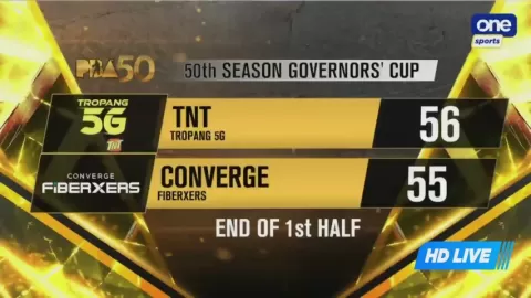 Poster siaran TNT Tropang Giga VS Converge FiberXers