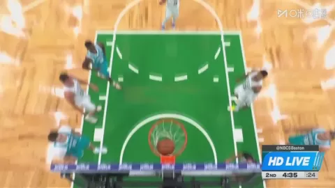 Poster siaran Boston Celtics vs Charlotte Hornets