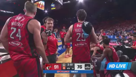 Poster siaran Perth Wildcats VS New Zealand Breakers