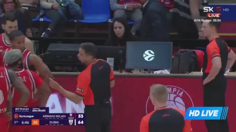 Poster siaran Olimpia Milano VS Dubai