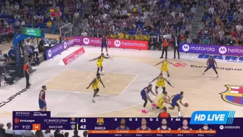 Poster siaran Barcelona VS Maccabi Tel Aviv