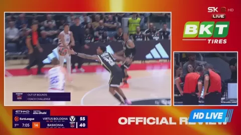 Poster siaran Virtus Bologna VS Baskonia Vitoria