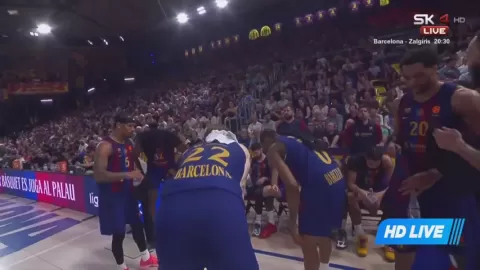 Poster siaran Barcelona VS Zalgiris Kaunas