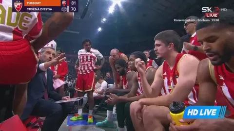 Poster siaran Crvena Zvezda Belgrade VS Paris