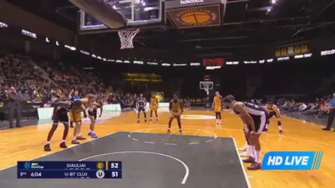 Poster siaran Siauliai VS U-Mobitelco BT Cluj Napoca