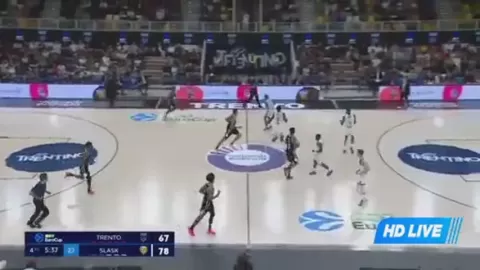 Poster siaran Aquila Basket Trento VS Slask Wroclaw