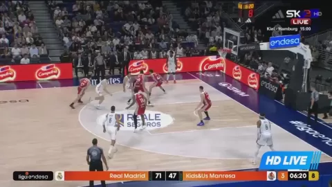 Poster siaran Real Madrid VS La Bruixa d'Or Manresa
