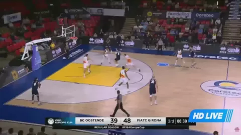Poster siaran Telindus Oostende VS Basquet Girona