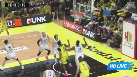 Poster siaran Sendai 89ers VS SeaHorses Mikawa