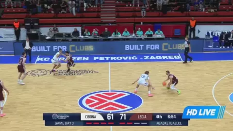 Poster siaran Cibona Zagreb VS SK Legia Warszawa