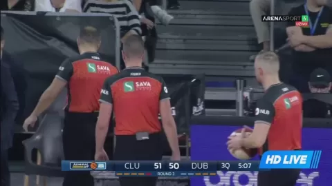Poster siaran U-Mobitelco BT Cluj Napoca VS Dubai