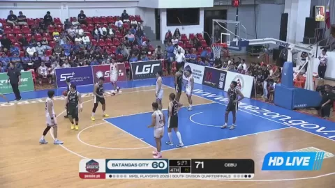 Poster siaran Cebu Classic VS Batangas City Tanduay Rum Masters