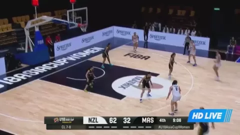 Poster siaran New Zealand U18 Women VS Malaysia U18 Women