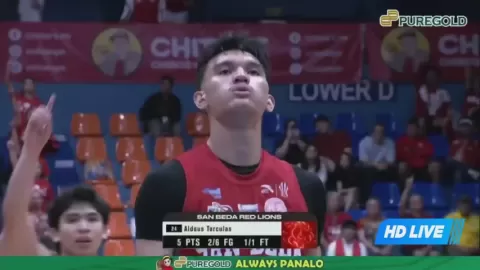 Poster siaran UPHSD Altas VS San Beda Red Lions