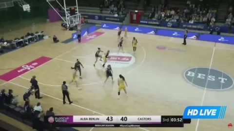 Poster siaran ALBA Berlin Women VS Castors Braine (w)