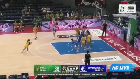 Poster siaran FEU Lady Tamaraws Women VS ADMU Eagles Women