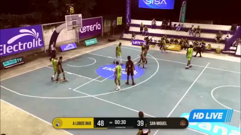 Poster siaran Lobos BKB Chalchuapa VS Aguilar basketball team