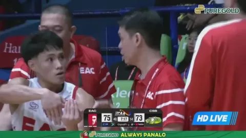 Poster siaran General EAC VS CSB Benilde Blazers