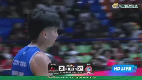 Poster siaran LPU Pirate VS Arellano University Chiefs