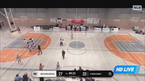 Poster siaran Swiss Central Basket VS BC Bären Kleinbasel