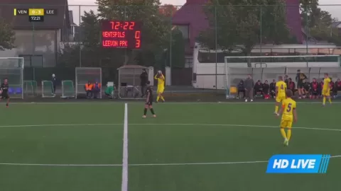 Poster siaran JFK Ventspils VS Saldus SS/Leevon
