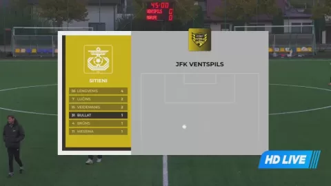 Poster siaran JFK Ventspils VS Marupe