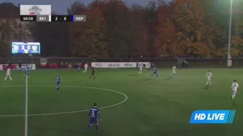 Poster siaran BE1 NFA VS FK Neptunas Klaipeda