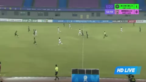 Poster siaran Zhejiang Professional FC U20 VS Shaanxi Union U20