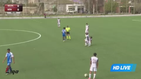 Poster siaran FK MOIK Baku VS Mingachevir