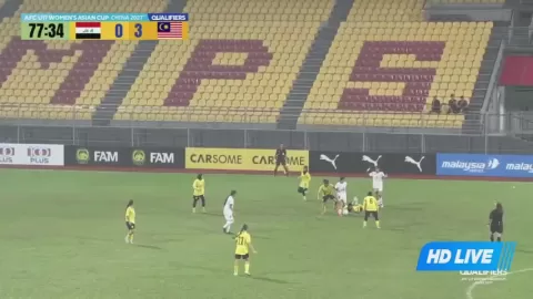 Poster siaran Malaysia U17 Women VS Iraqi Women U17
