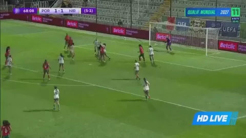 Poster siaran Portugal Women VS Northern Ireland Women