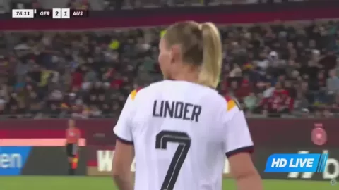 Poster siaran Germany Women VS Australia Women