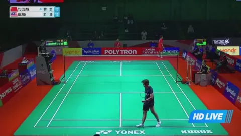 Poster siaran Y.Liu VS Haziq, Muhammad