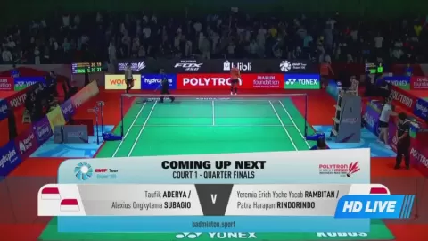 Poster siaran Mayasari L T / Wardoyo E N T VS I.Meida/R.Nastine